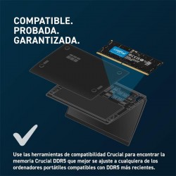 MEMORIA SODIMM 8GB CRUCIAL DDR5 4800MHZ