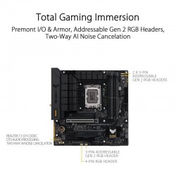 PLACA BASE ASUS TUF GAMING B760M-PLUS WIFI DDR4 HDMI + DP