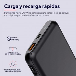 POWERBANK TRUST REDOH 10000MAH USB-A + X2 USB-C BLACK