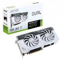 TARJETA DE VIDEO ASUS RTX4070 DUAL WHITE EDITION 12GB GDDR6X PCIE 4.0