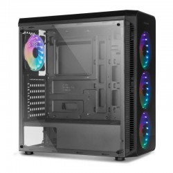 CAJA ORDENADOR GAMING NOX HUMMER TGX RAINBOW ATX RGB BLACK