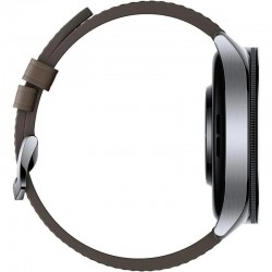 SMARTWATCH RELOJ XIAOMI WATCH 2 PRO SILVER CASE BROWN LEARHER STRAP