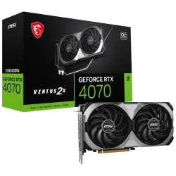 TARJETA DE VIDEO MSI RTX4070 VENTUS 2X OC 12GB GDDR6X PCI 4.0