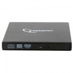 REGRABADORA EXTERNA DVD GEMBIRD DUAL USB BLACK