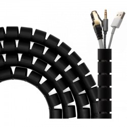 ORGANIZADOR DE CABLE AISENS FLEXIBLE 25MM 2M BLACK