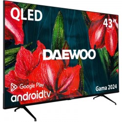 TELEVISOR DAEWOO 43 QLED 4K UHD USB SMART TV ANDROID WIFI BLUETOOTH DOLBY