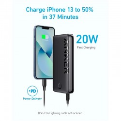 POWERBANK ANKER 335 20000MAH 15W USB-C BLACK