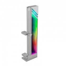 SOPORTE MARS GAMING PARA TARJETA DE VIDEO MAGNETICO RGB SILVER