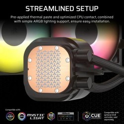 REFRIGERACION LIQUIDA CPU CORSAIR NAUTILUS 240MM ARGB BLACK
