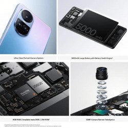 SMARTPHONE OPPO RENO 10 6.70 8GB/256GB/64MPX/NFC/5G GREY