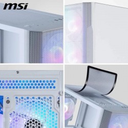 CAJA ORDENADOR GAMING MSI MAG FORGE M100R MATX ARGB WHITE