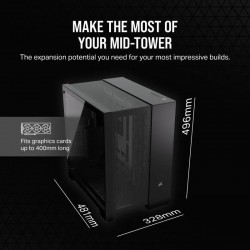 CAJA ORDENADOR GAMING CORSAIR 6500D AIRFLOW CRISTAL TEMPLADO BLACK