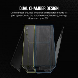 CAJA ORDENADOR GAMING CORSAIR 6500D AIRFLOW CRISTAL TEMPLADO BLACK