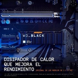 DISCO DURO WESTERN DIGITAL BLACK 2TB M2 2280 NVME PCIE 4.0 DISIPADOR