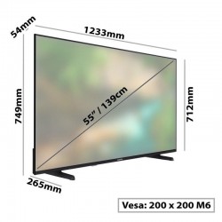 TELEVISOR DAEWOO 55 LED 4K UHD USB SMART TV ANDROID WIFI HOTEL