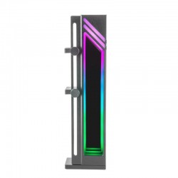 SOPORTE MARS GAMING PARA TARJETA DE VIDEO MAGNETICO RGB BLACK