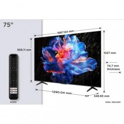 TELEVISOR TCL 75 4K UHD SMART TV WIFI BT
