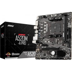 PLACA BASE MSI A520M-A PRO AMD AM4 DVI + HDMI