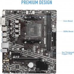 PLACA BASE MSI A520M-A PRO AMD AM4 DVI + HDMI