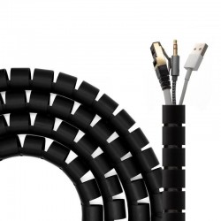 ORGANIZADOR DE CABLE AISENS FLEXIBLE 25MM 3M BLACK
