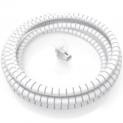 ORGANIZADOR DE CABLE AISENS FLEXIBLE 25MM 1M WHITE