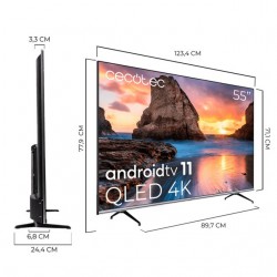 TELEVISOR QLED CECOTEC 55 UHD 4K SMART TV ANDROID WIFI BLUETOOTH DOLBY
