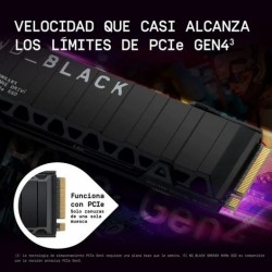 DISCO DURO WESTERN DIGITAL BLACK 2TB M2 2280 NVME PCIE 4.0 DISIPADOR