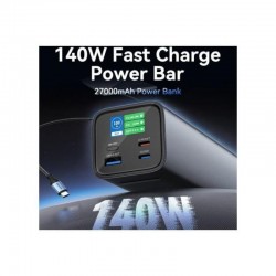 POWERBANK VENTION 27000MAH 2XUSB-A + 2XUSB-C LED DISPLAY 140W GREY