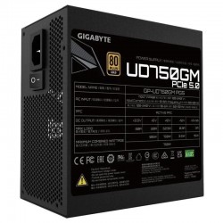 FUENTE DE ALIMENTACION GIGABYTE UD 750W PG5  80+ MODULAR ATX GOLD
