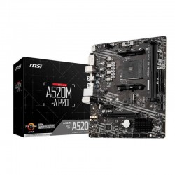 PLACA BASE MSI A520M-A PRO AMD AM4 DVI + HDMI