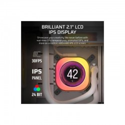 REFRIGERACION LIQUIDA CPU CORSAIR ICUELINK TITAN 240 RX 240MM RGB LCD WHITE