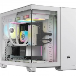 CAJA ORDENADOR GAMING CORSAIR 2500X CRISTAL TEMPLADO WHITE