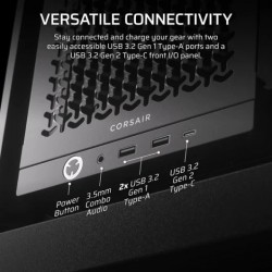 CAJA ORDENADOR GAMING CORSAIR FRAME 4000D CRISTAL TEMPLADO BLACK