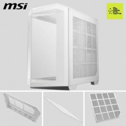 CAJA ORDENADOR GAMING MSI MAG PANO 100R PZ MATX RGB WHITE